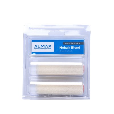 Almax® Mini Paint Roller  Wool Velour  4mm pile       2 pack