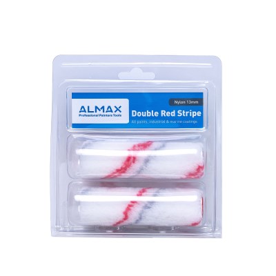 Almax® Mini Paint Roller Double Red Stripe  2 pack