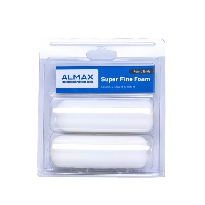 Almax® Mini Roller Superfine Foam Round Ends 2 pack