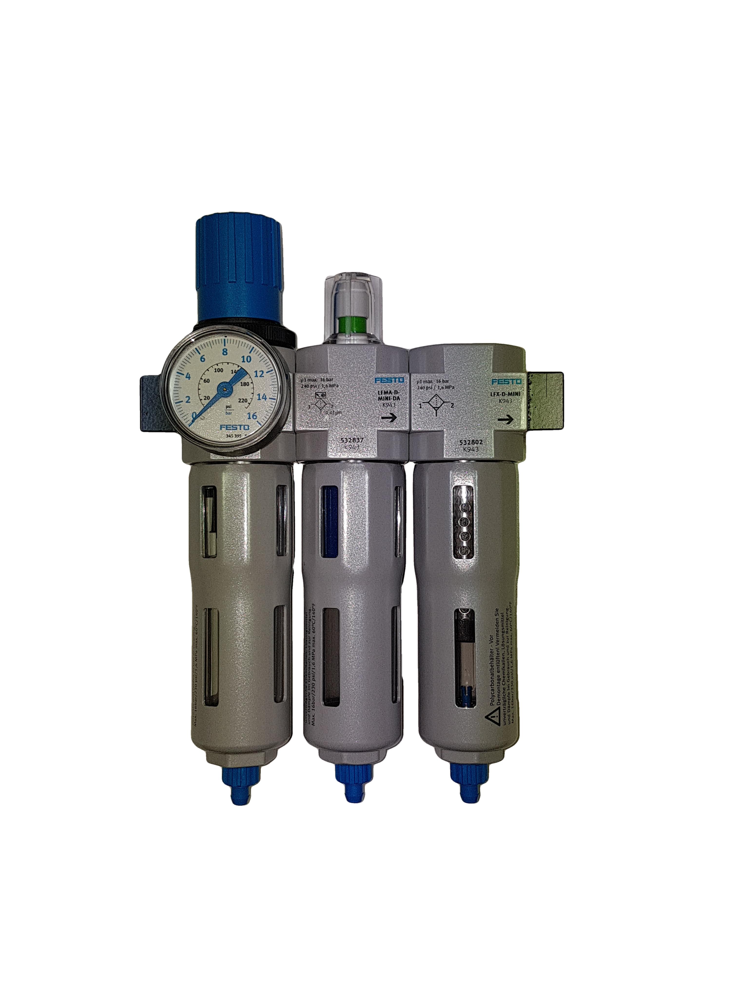  Air Breathing Filter Set - 3 stage 1/4