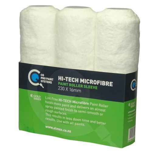  Hi-Tech Microfibre Paint Roller Sleeves 230mm x 16mm 3 pack