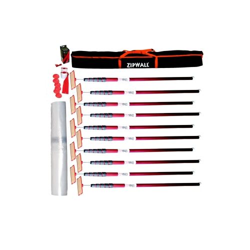 ZIPWALL® Super Tall Pole Kit  6.1 metre 10 pack