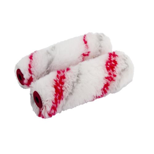 Almax® Mini Paint Roller Double Red Stripe  2 pack