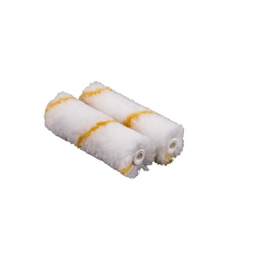 Almax  Mini Paint Roller Yellow Stripe   2 pack