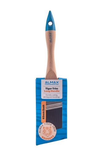 Almax® Tiger Trim Angle Sash Paint Brush 50mm long handle
