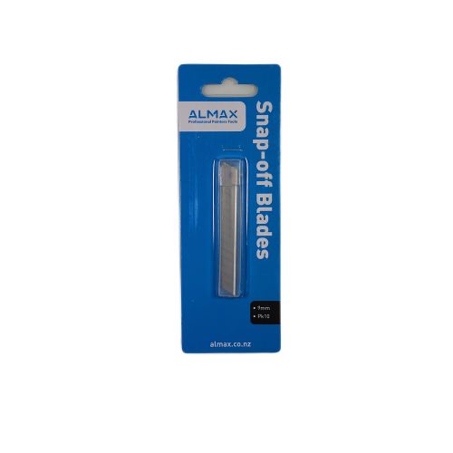 Almax® 9mm Snap-Off Knife Replacement Blades  10 pack