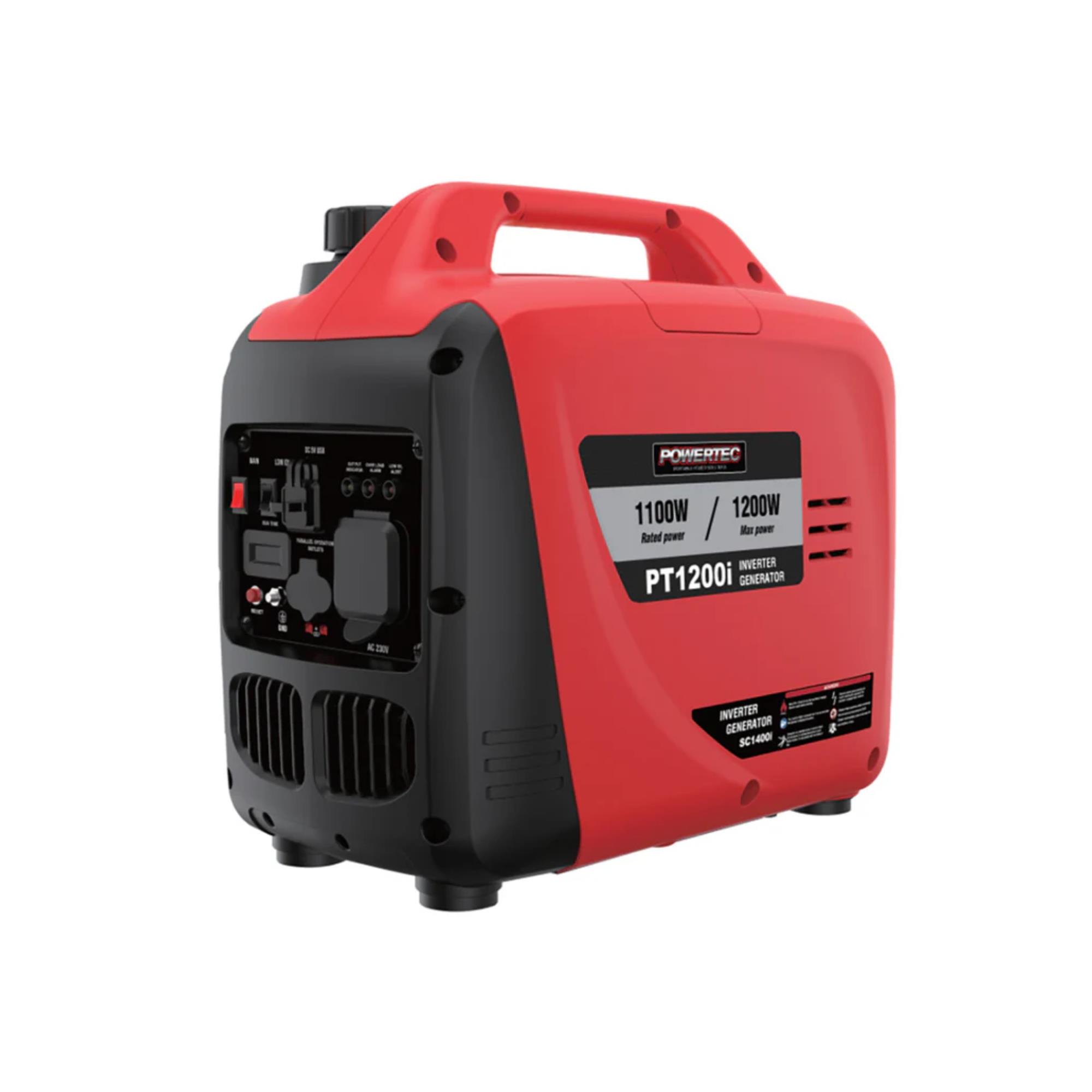 Powertec 1.2kw Silenced Inverter Generator