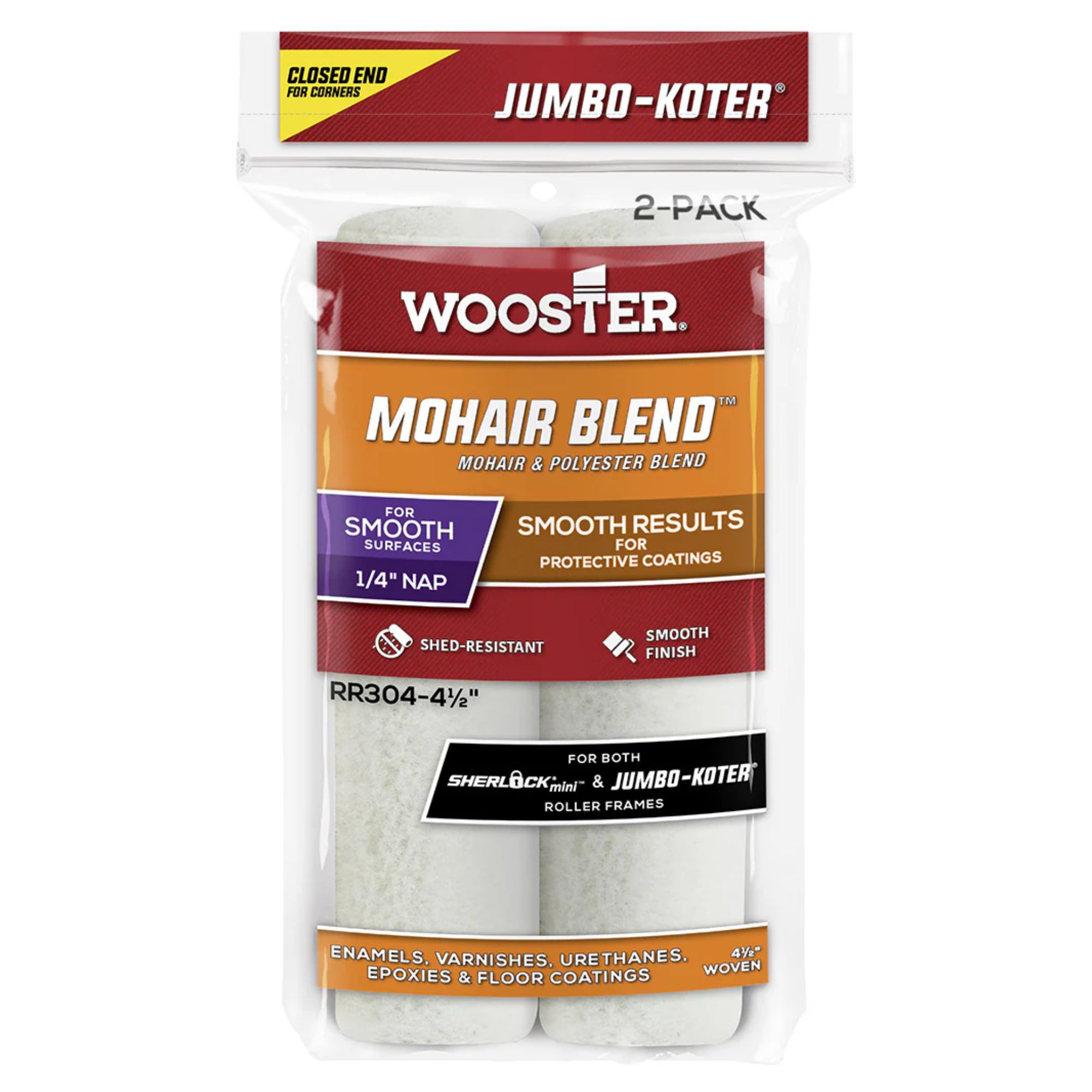 Wooster Jumbo-Koter® Mohair Blend™ Roller Sleeves115mmx6mm