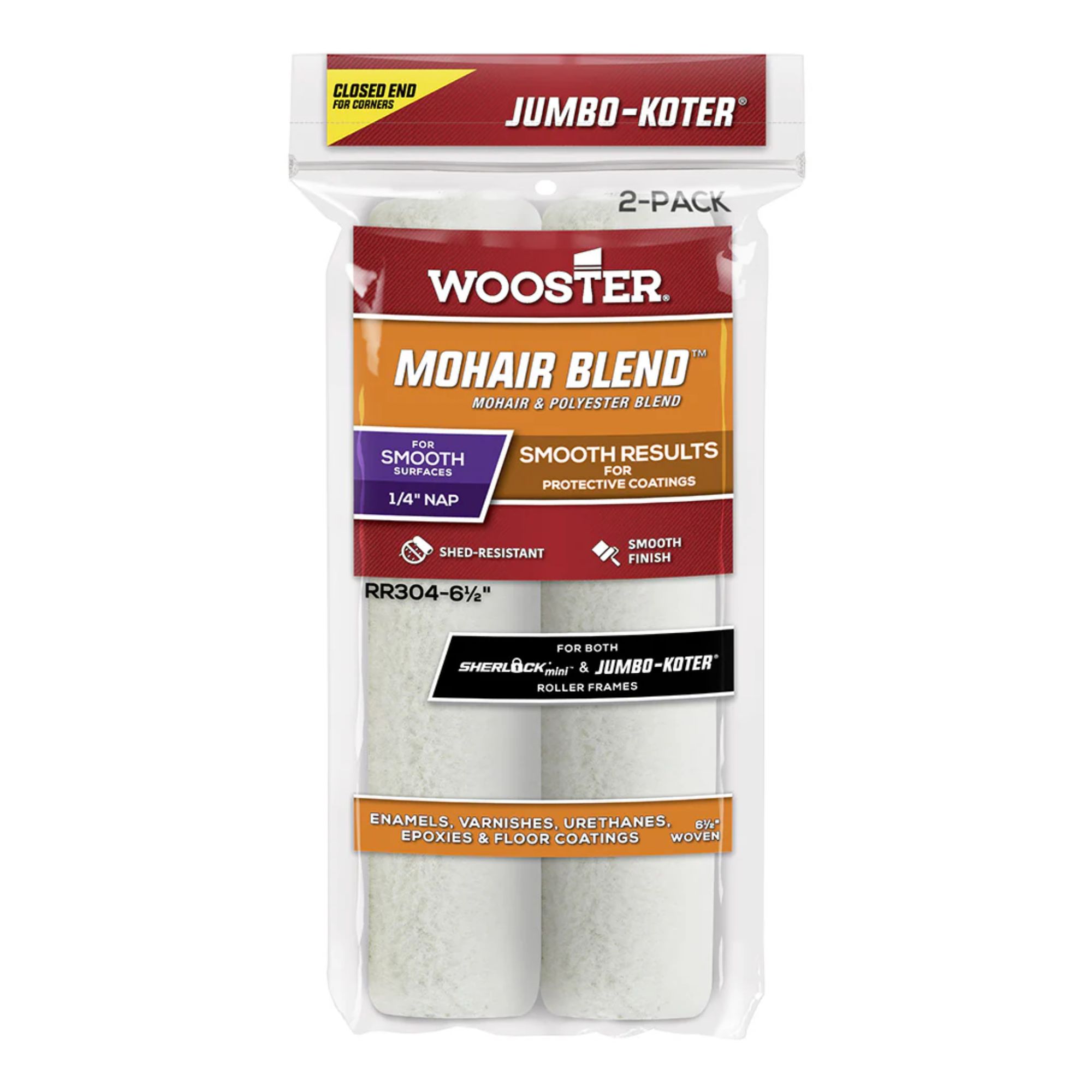 Wooster Jumbo-Koter® Mohair Blend™Roller Sleeves 165mm x 6mm