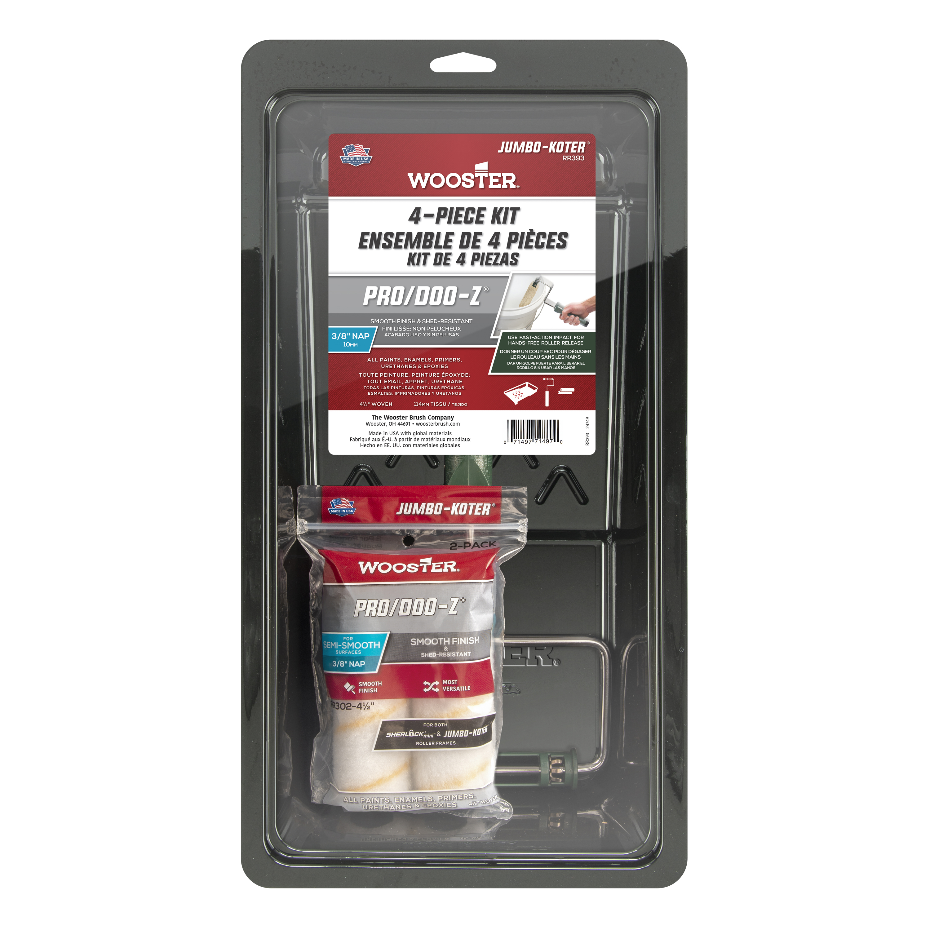 Wooster Jumbo-Koter® Pro/Doo-Z®Paint Roller  Kit 115mm