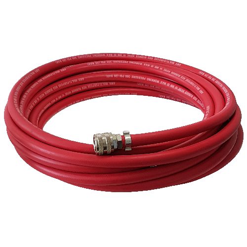 Air Hose Set Rubber 10mm x 10 metres with ARO style couplers