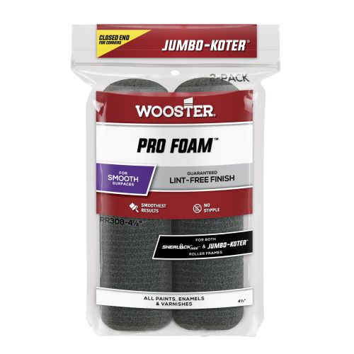 Wooster Jumbo-Koter® Pro Foam™ Roller Sleeves 165mm (2 pack)