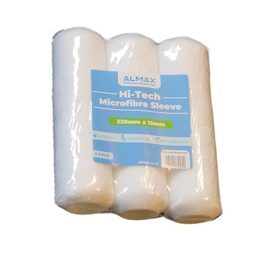  Hi-Tech Microfibre Paint Roller Sleeves 230 x 15mm (3 pack)