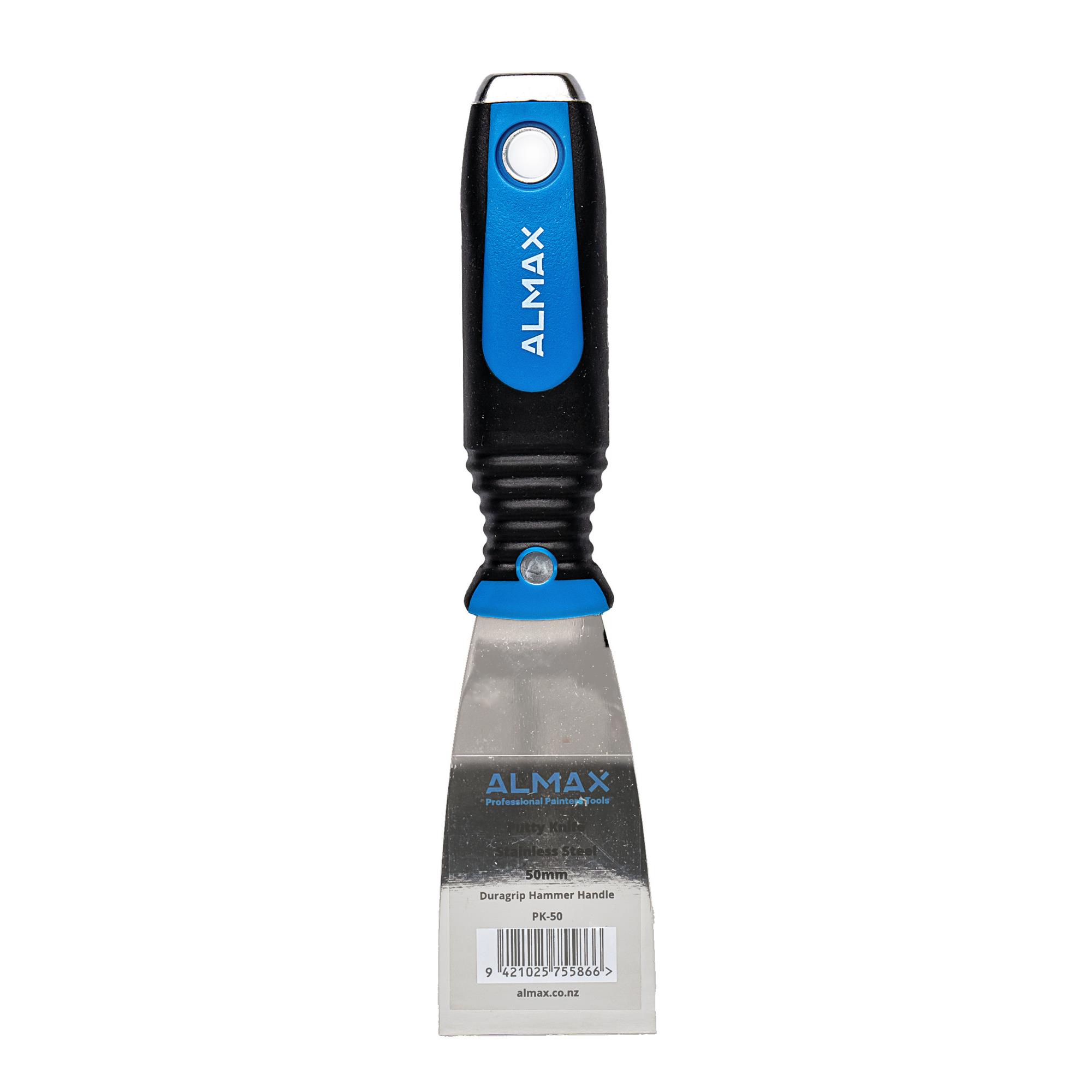 almax® flexible putty knife stainless steel, hammer end 50mm