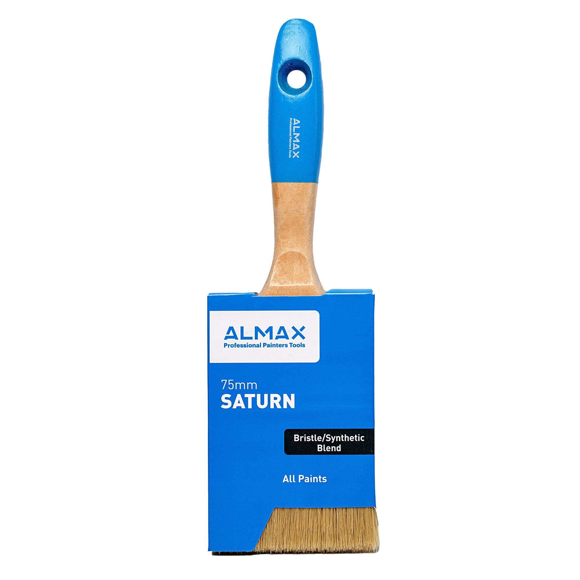 Almax®  Saturn Paint Brush Blended Mix White Bristle 75mm