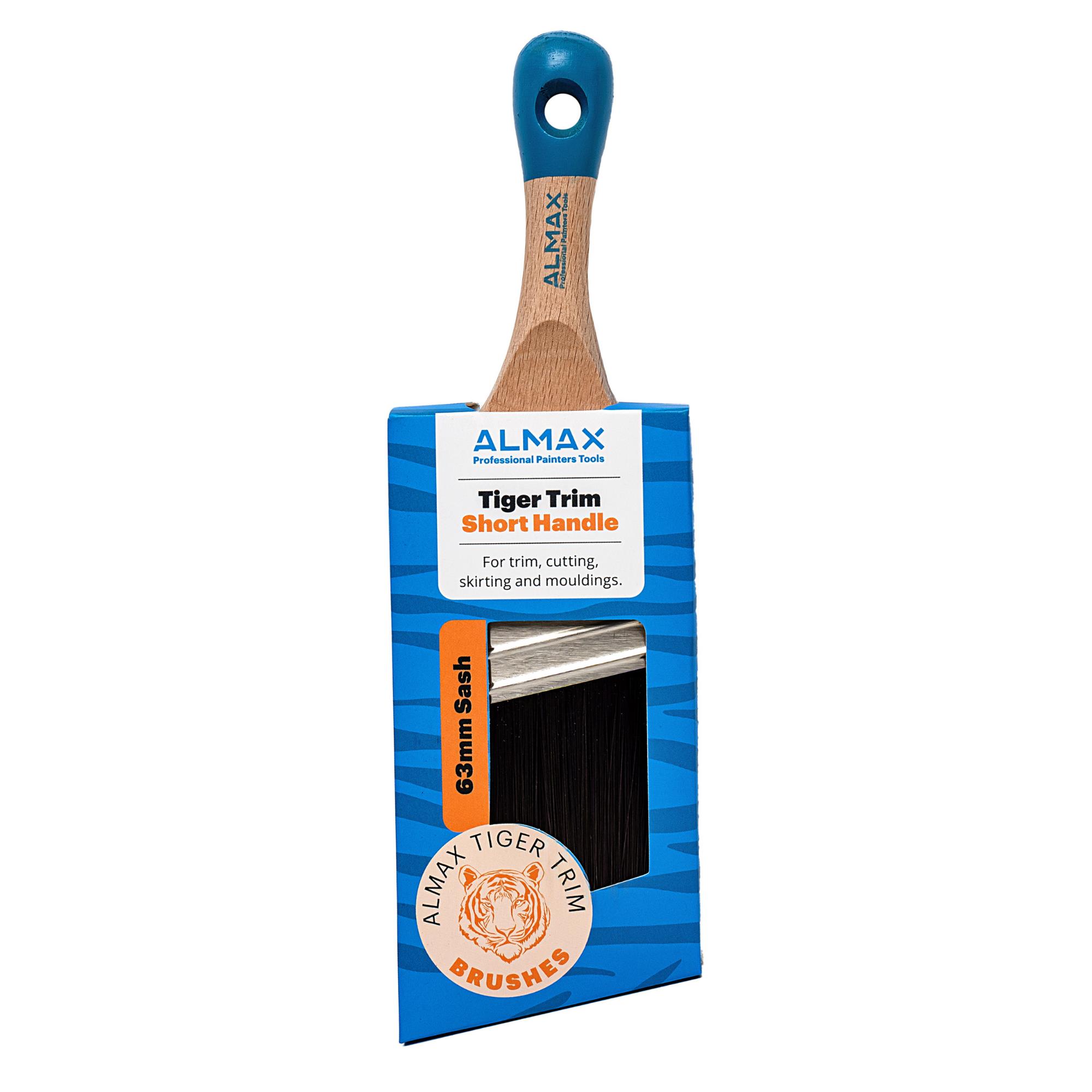 Almax® Tiger Trim Angle Sash Brush 63mm short handle