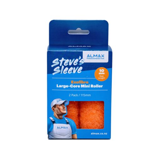 Exofibre Large-Core Mini Paint Roller 115 x 10mm - pack of 2