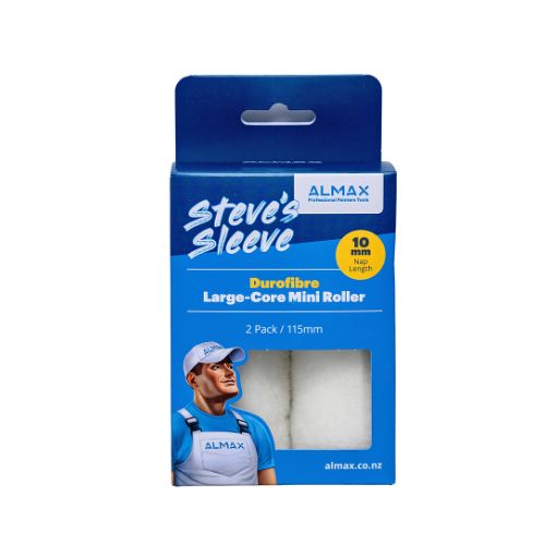 Durofibre Large-Core Mini Paint Roller 115 x 10mm  pack of 2