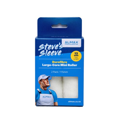 Durofibre Large-Core Mini Paint Roller 115 x 13mm  pack of 2