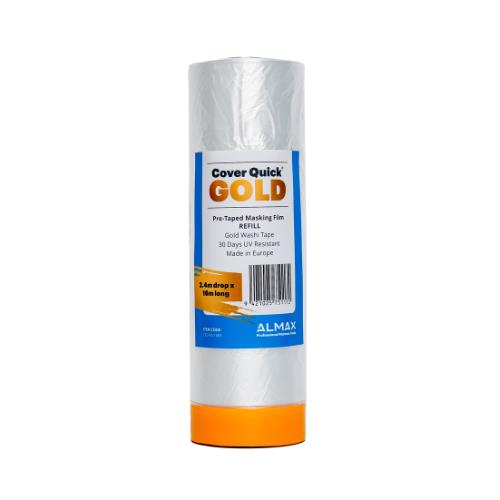  Cover Quick® GOLD Pre-Taped Masking Film Refill 240cm x 16m