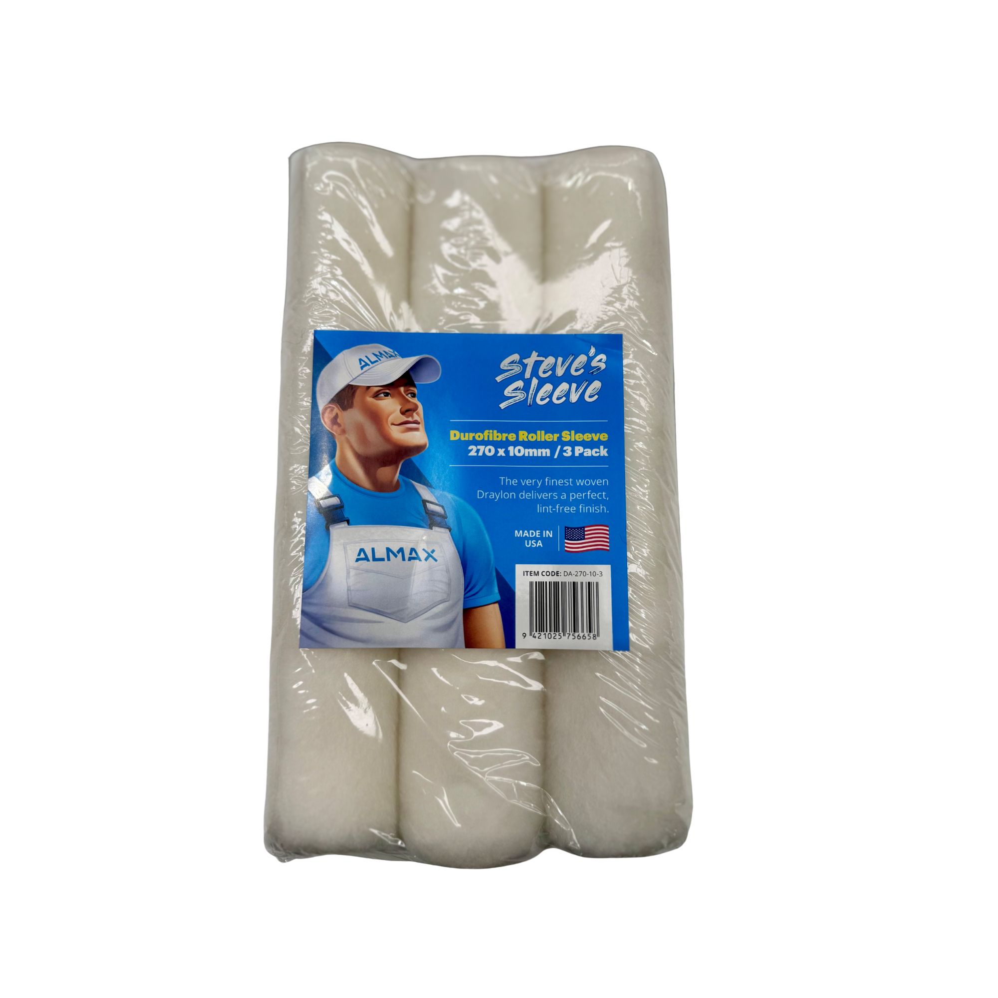 Steve's Sleeve Durofibre Paint Roller 270 x10mm 3 pack