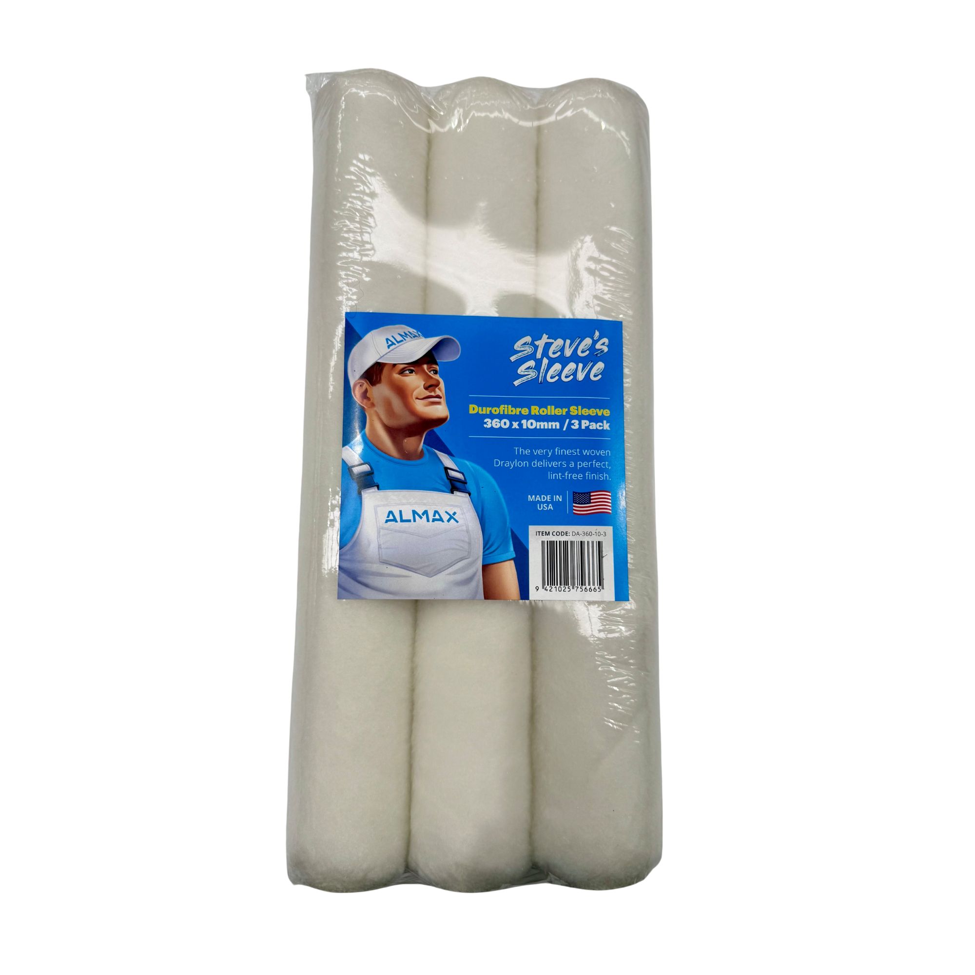 Steve's Sleeve Durofibre Paint Roller 360 x10mm 3 pack