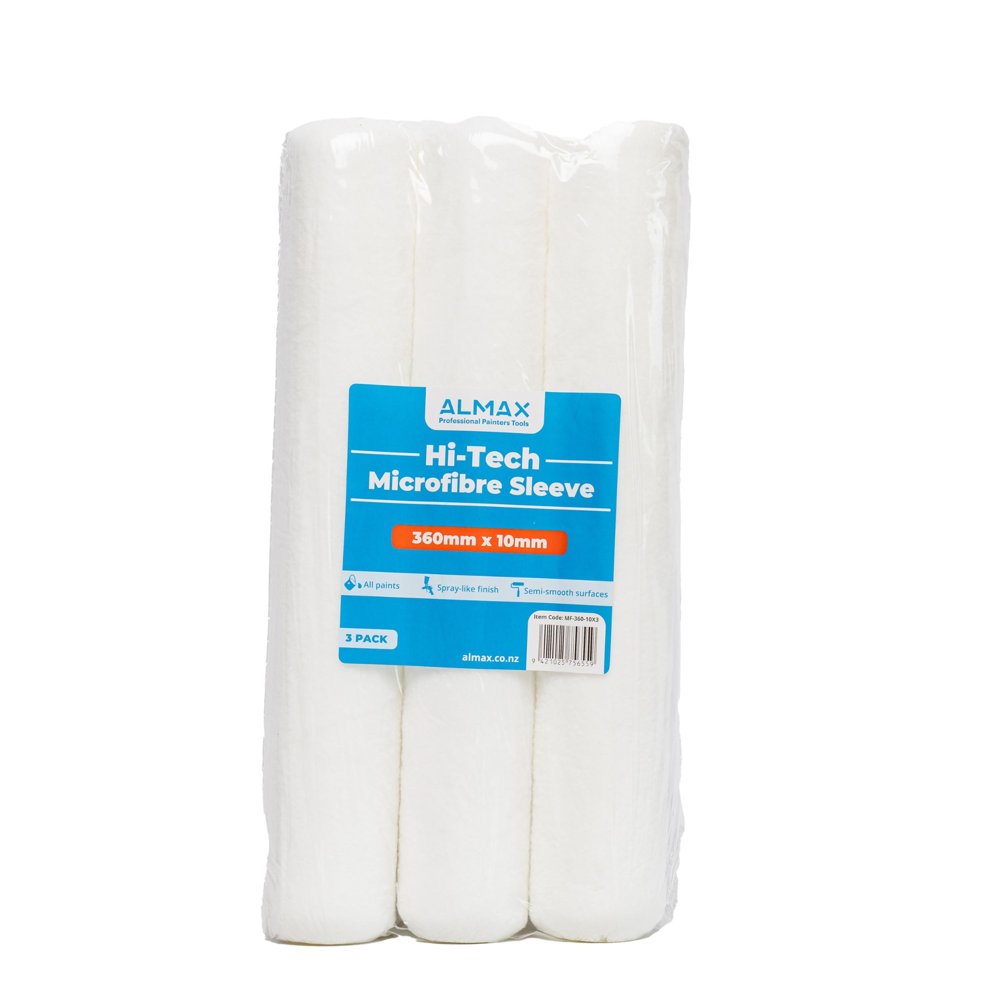  Hi-Tech Microfibre Paint Rolle Sleeves 360 x 10mm (3 pack)
