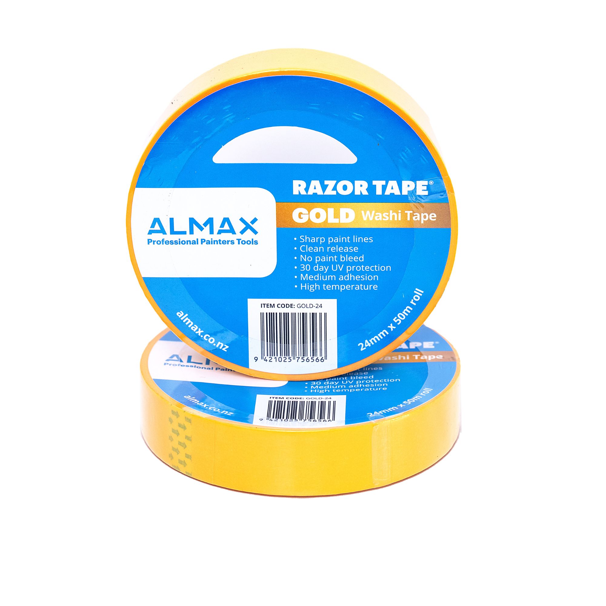 almax®  razor tape® gold washi masking tape  24mm x 50 m
