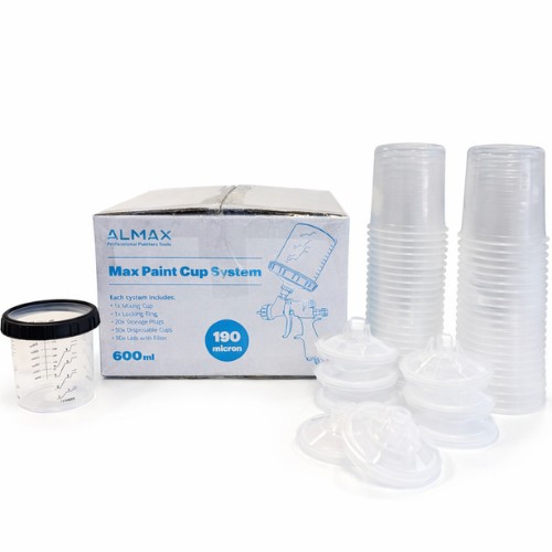 almax disposable cup system 600cc 190mic carton of 50