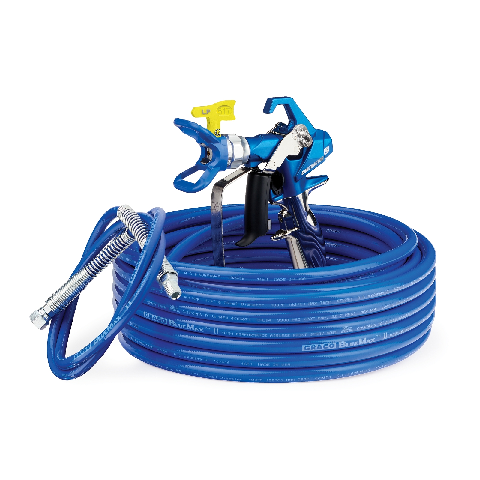 Graco Contractor PC Airless Spray Gun Kit & Hose & Whip Hose