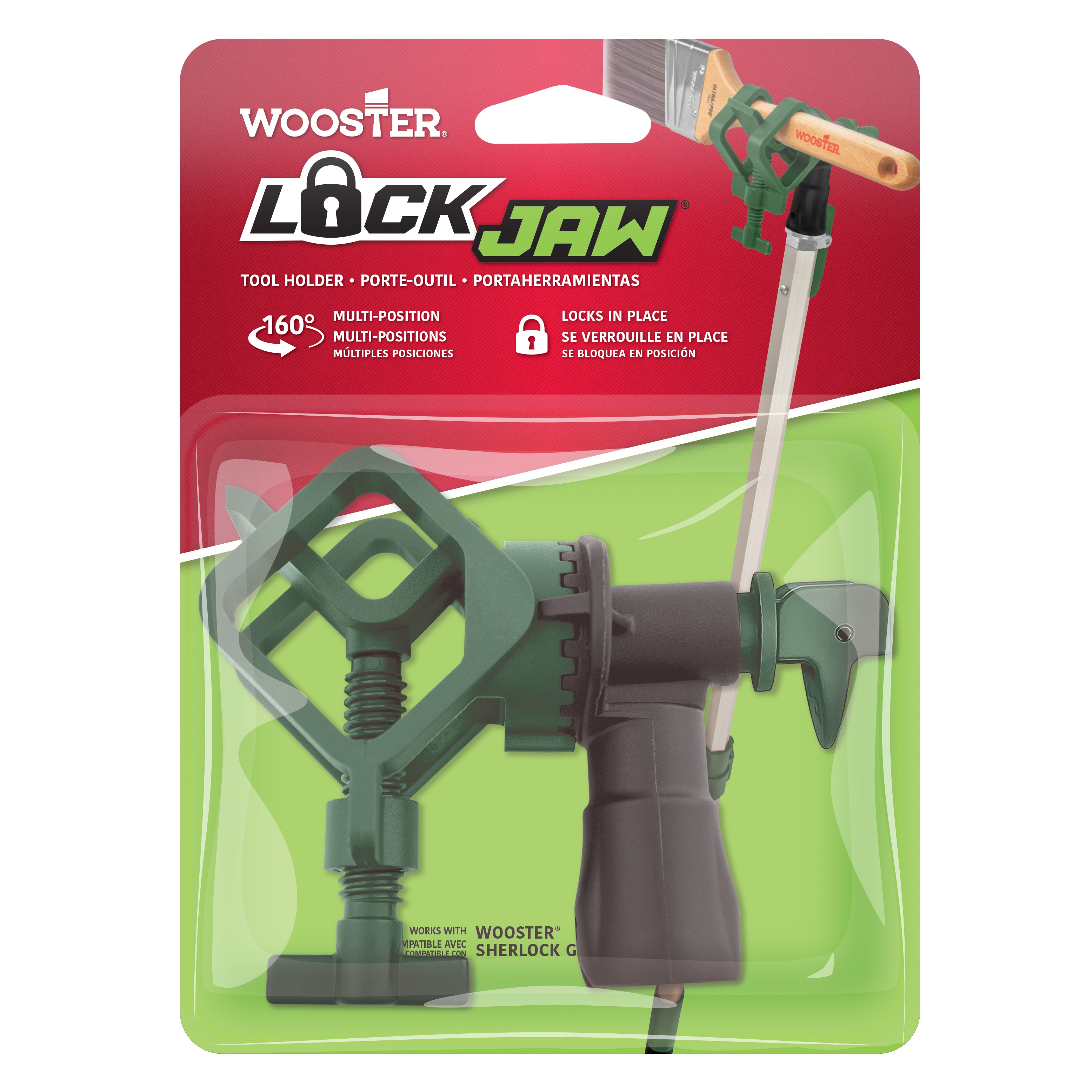 Wooster Lock Jaw®Extension Pole  Brush & Tool Holder