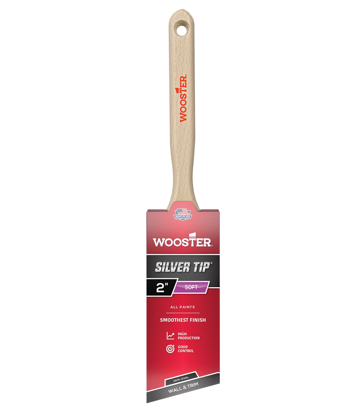 Wooster Silver Tip® Semi Oval Angle Sash Paint Brush 50mm