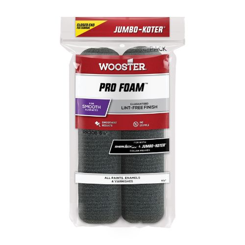 Wooster Jumbo-Koter® Pro Foam™ Roller Sleeves 165mm (2 pack)