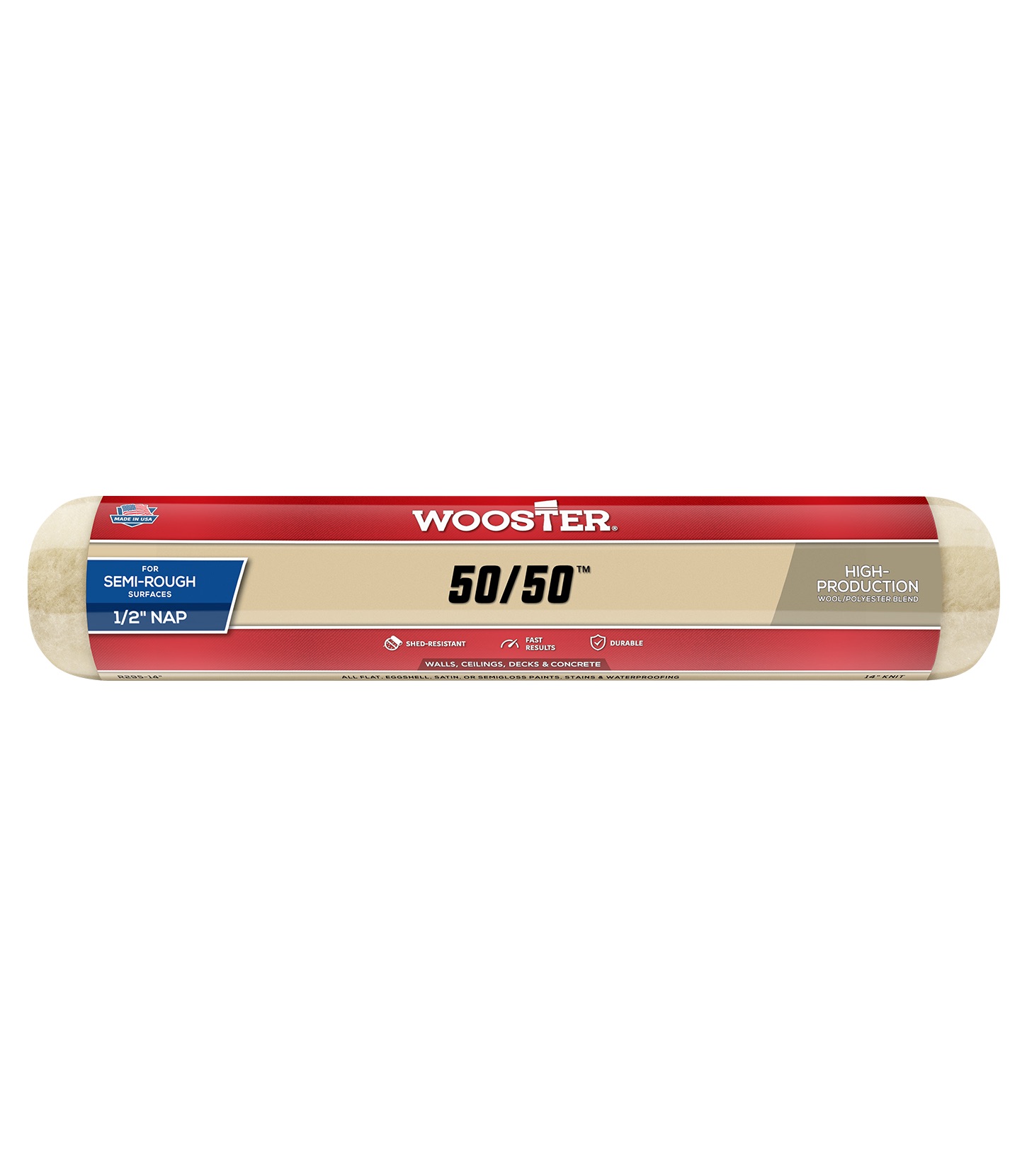 Wooster 50/50™  Lambswool 350mm x 13mm Roller Sleeve