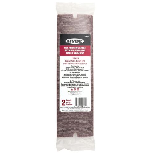 Hyde Vacuum Hand Sander Net Abrasive 120g 2pk