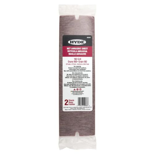 Hyde Vacuum Hand Sander Net Abrasive 180g 2pk
