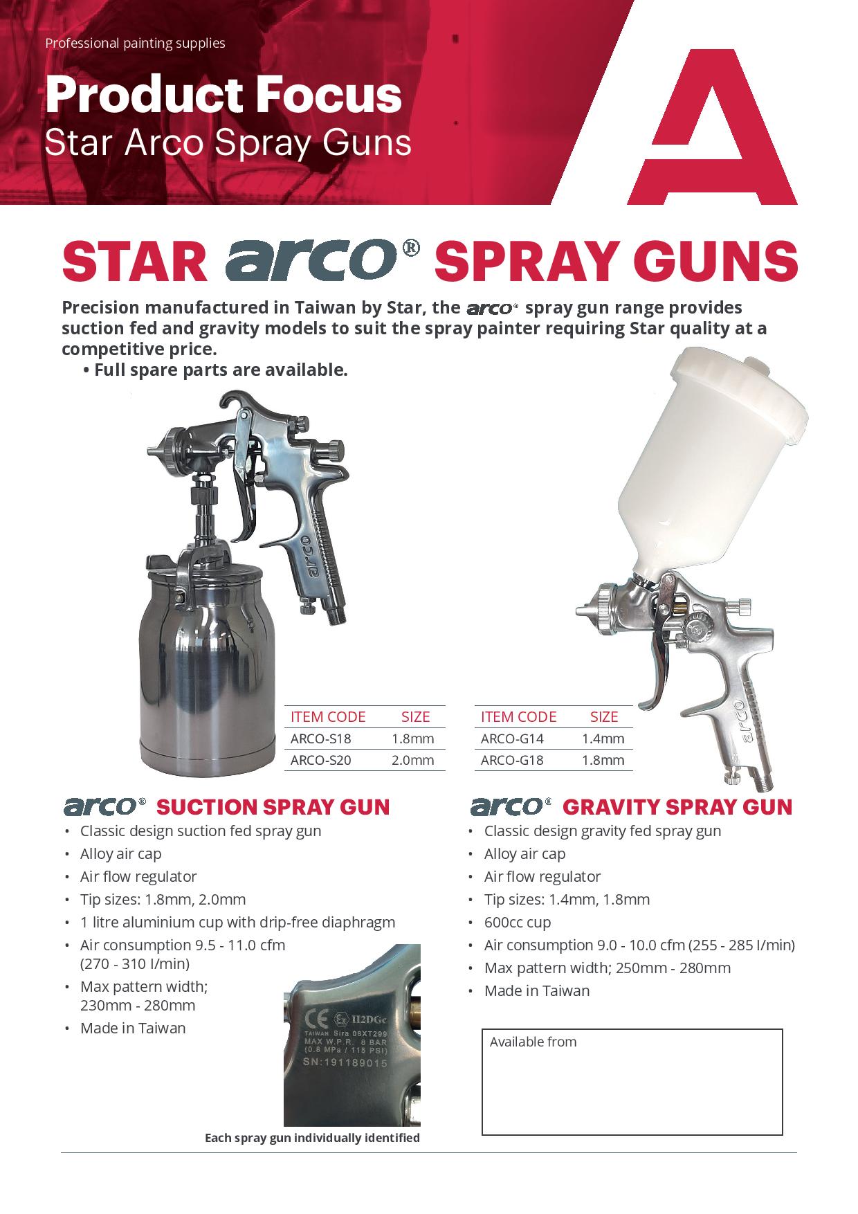 Star Arco Spray Guns