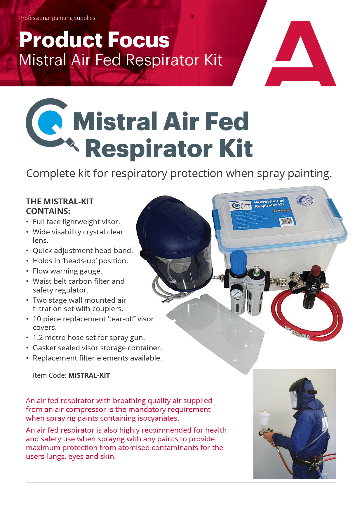 Mistral Air Fed Respirator